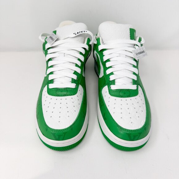 Louis Vuitton Air Force 1 Nike  By Virgil Abloh White Green - Picture 2 of 7